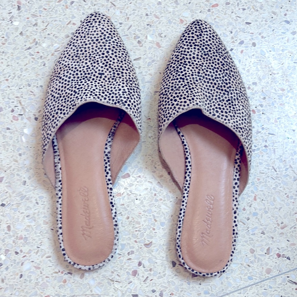 Madewell snow leopard slides 8.5